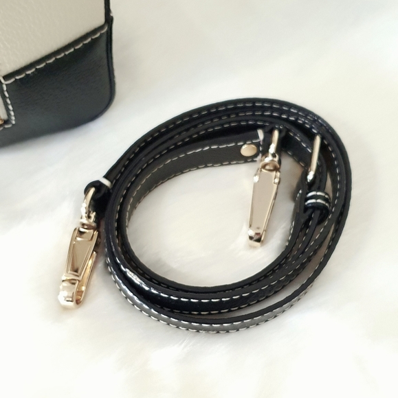 🆕 Kate Spade Alessa Berkeley Lane Leather Crossbody & Handbag. Black & Ivory. - Picture 12 of 15